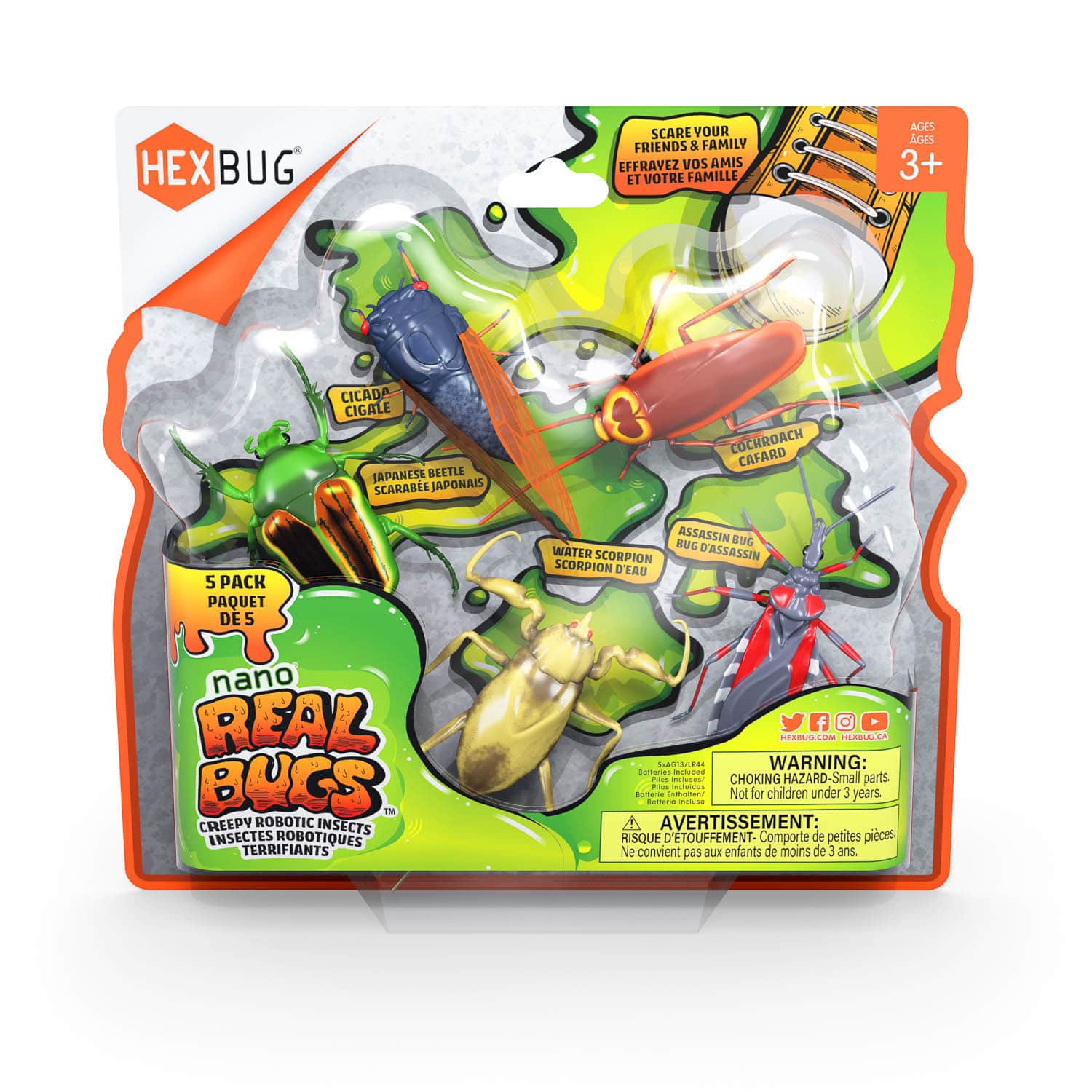 HEXBUG -Real Bugs Nanos 5-Pack