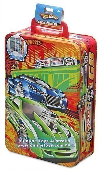 Hot Wheels - 40 Car Tin Storage and Carry Case