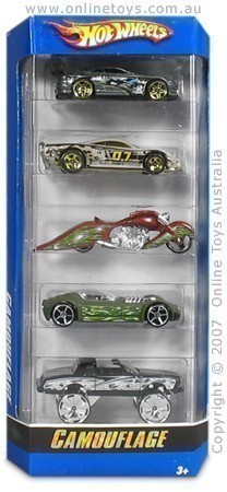 Hot Wheels 5 Car Gift Pack - Camouflage