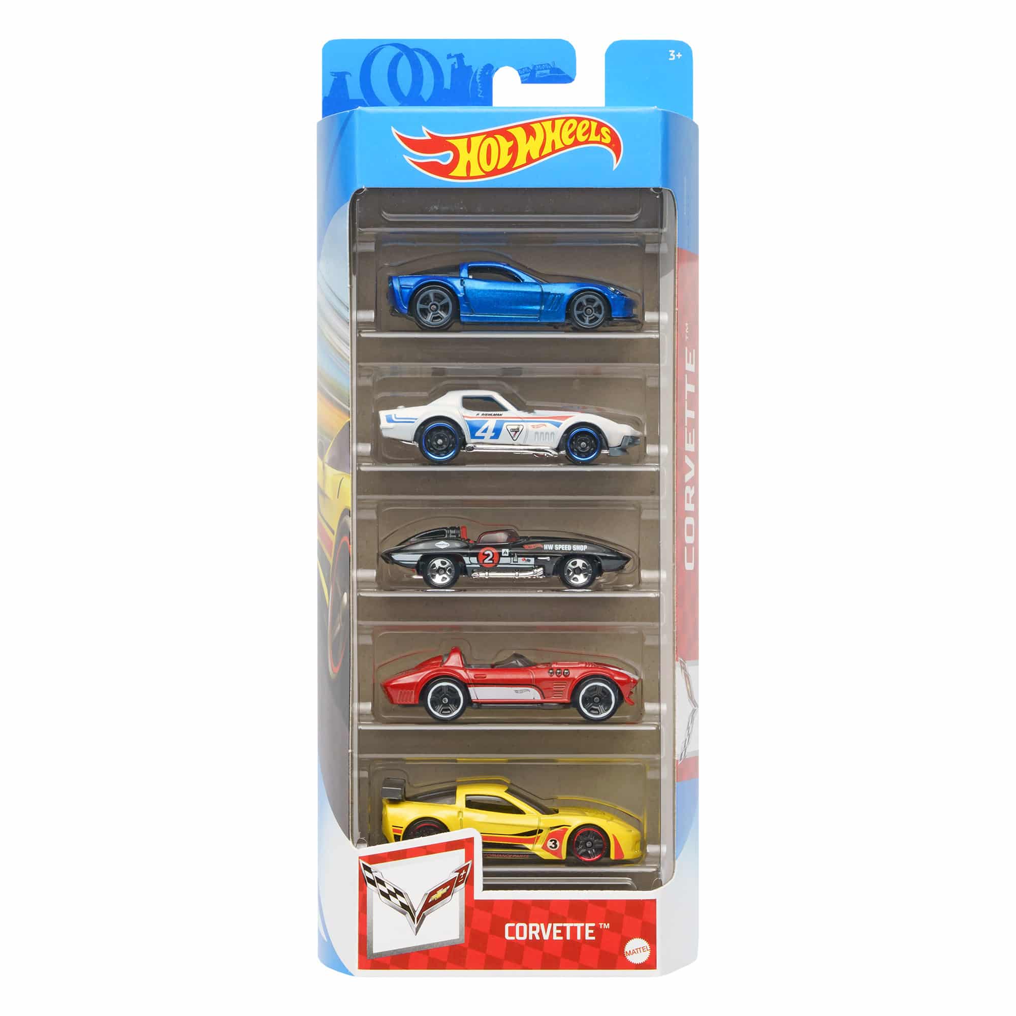 Hot Wheels 5 Car Gift Pack - Corvette