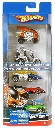 Hot Wheels 5 Car Gift Pack - Crazy Cars