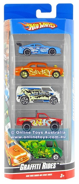 Hot Wheels 5 Car Gift Pack - Graffiti Rides