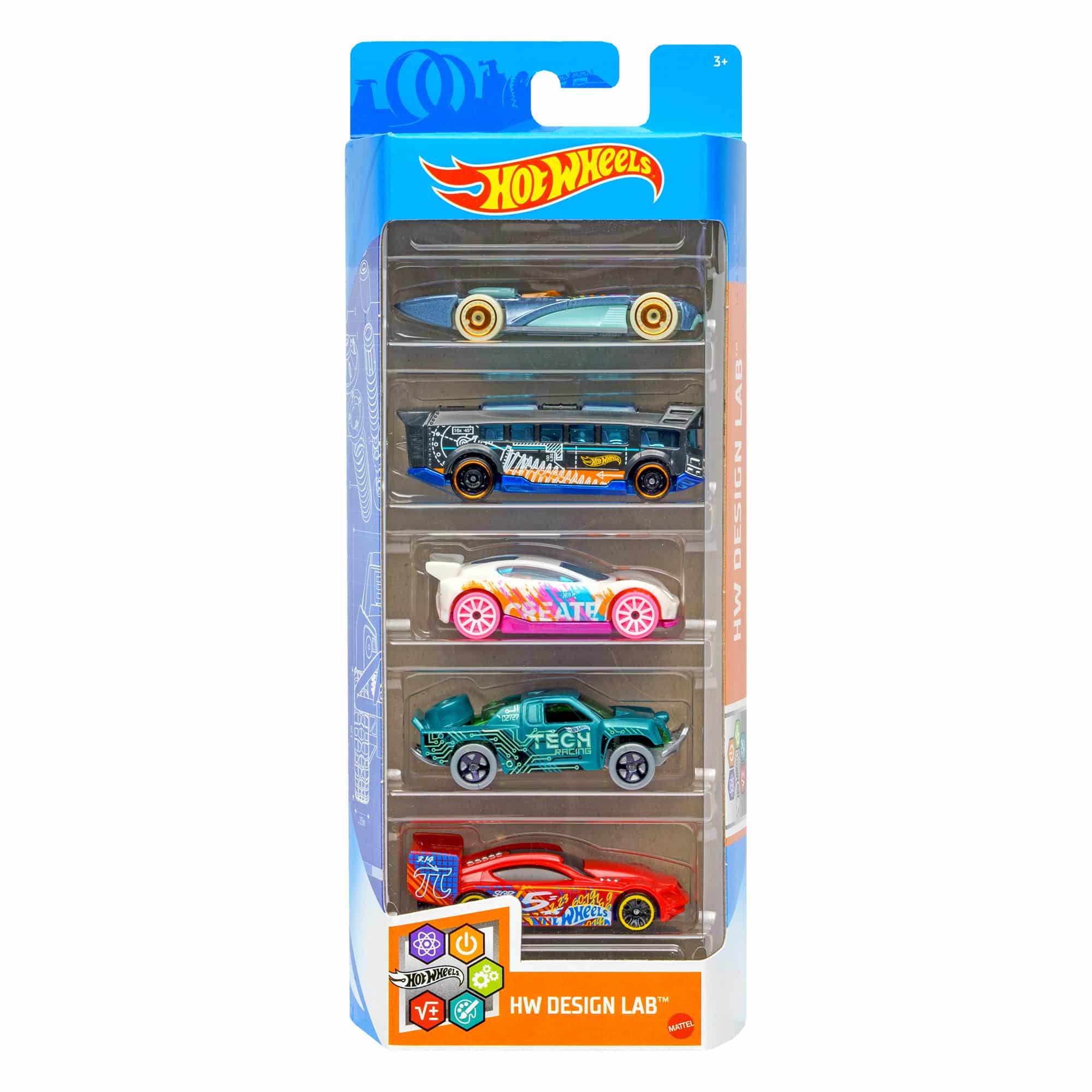 Hot Wheels 5 Car Gift Pack - HW Design Lab