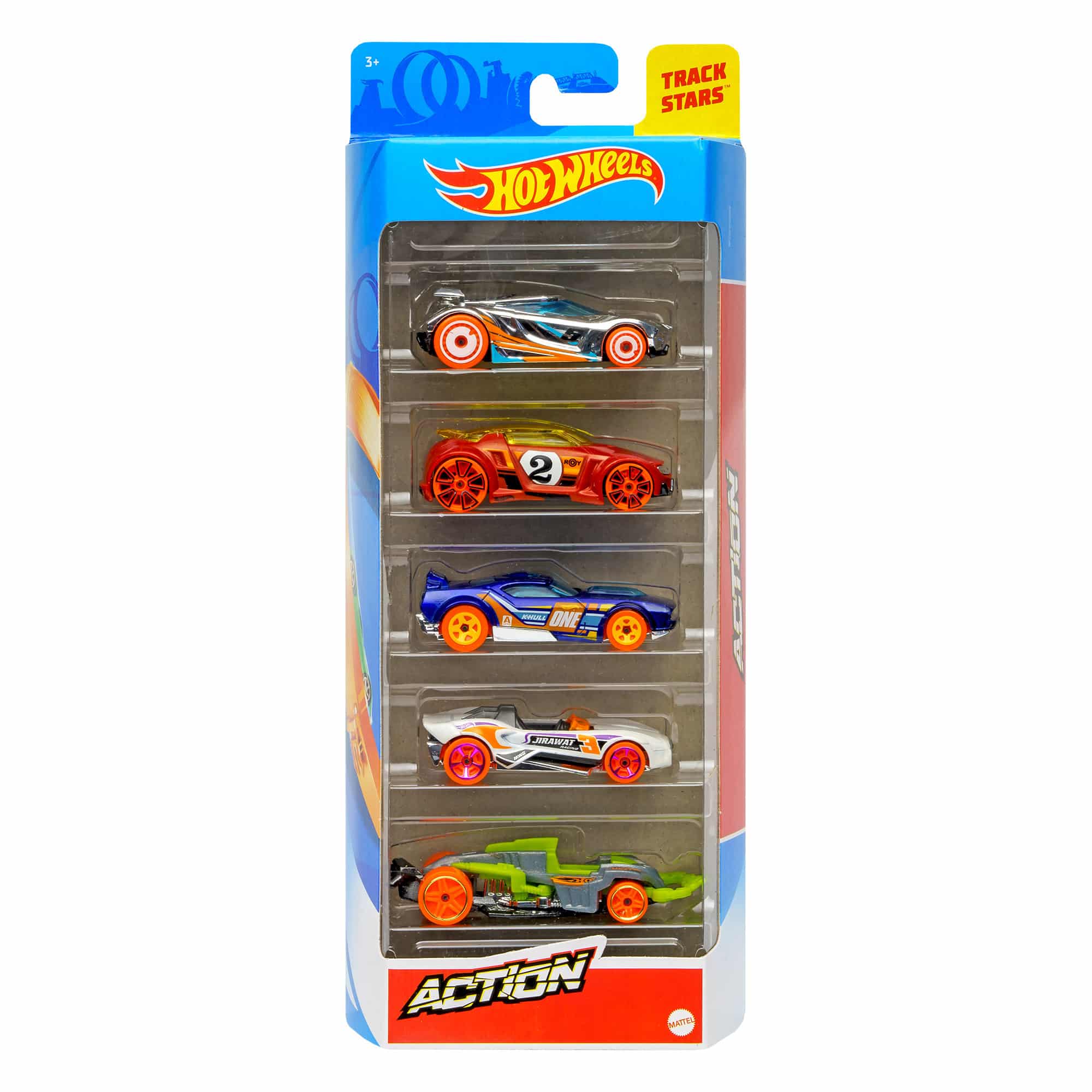 Hot Wheels 5 Car Gift Pack - Track Builder Unlimited