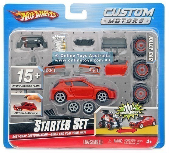 Hot Wheels - Custom Motors Starter Set - Rally Car