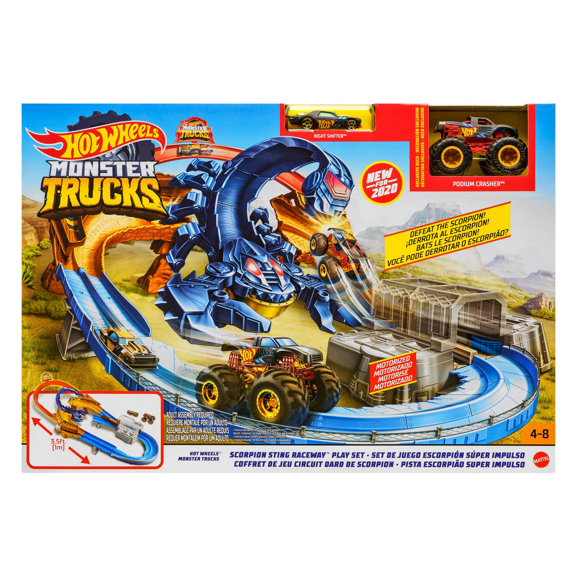 Hot Wheels - Monster Truck - Scorpion Sting Raceway Playset