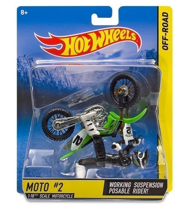 Hot Wheels - Off-Road Motorcycle and Rider Pack - Number 2