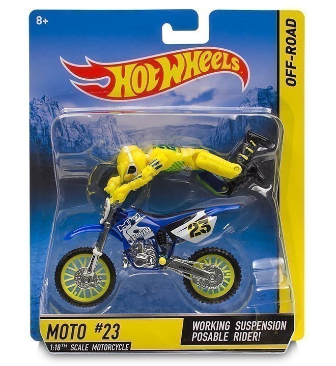 Hot Wheels - Off-Road Motorcycle and Rider Pack - Number 23