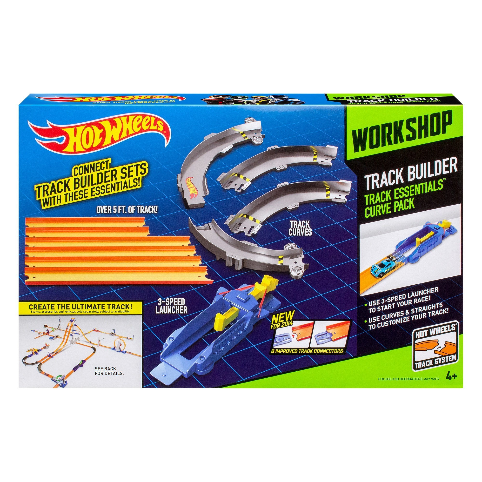 Hot Wheels - Track Builder - Track Essentials Curve Pack