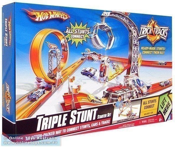 Hot Wheels - Trick Tracks - Triple Stunts Starter Set