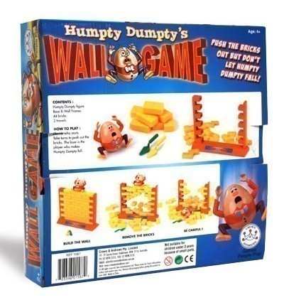 Humpty Dumpty's Wall Game -Back