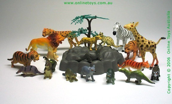 Individual Plastic Wild Animal Pieces