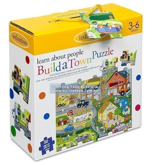 Infantino - Build A Town Puzzle