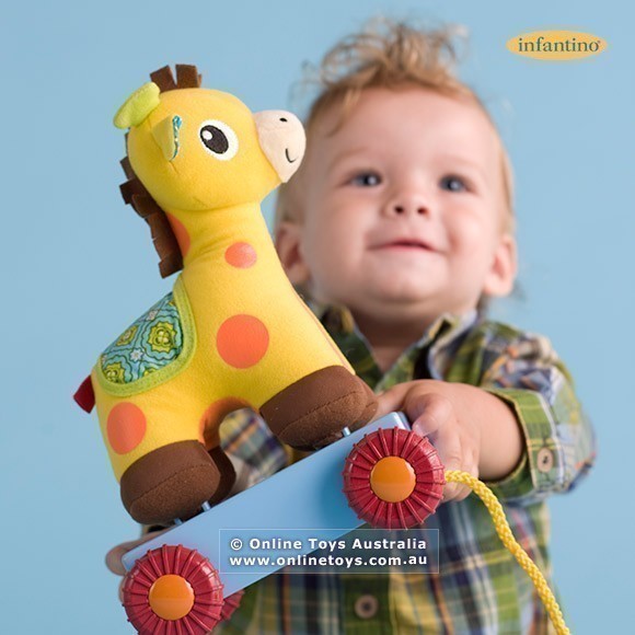Infantino - Musical Push and Pull Giraffe