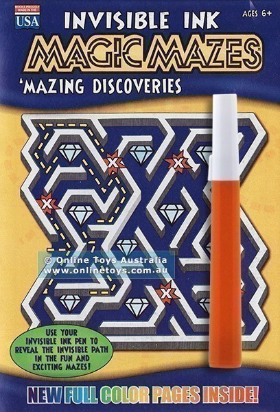 Invisible Ink Book - Magic Mazes - 'Mazing Discoveries