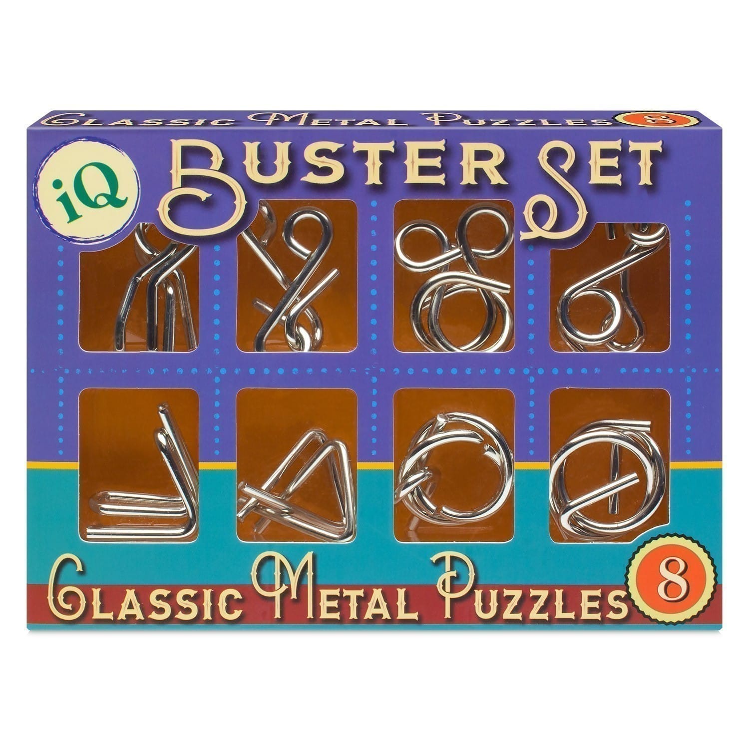 iQ Buster Set - 8 Classic Metal Puzzles