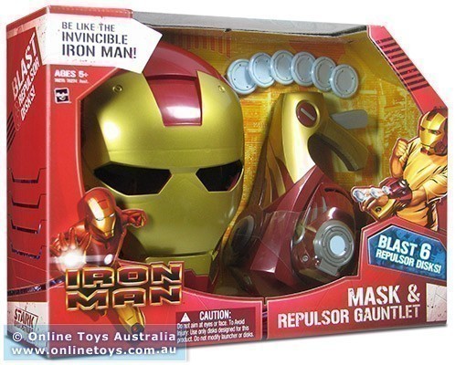 Iron Man - Mask and Repulsor Gauntlet