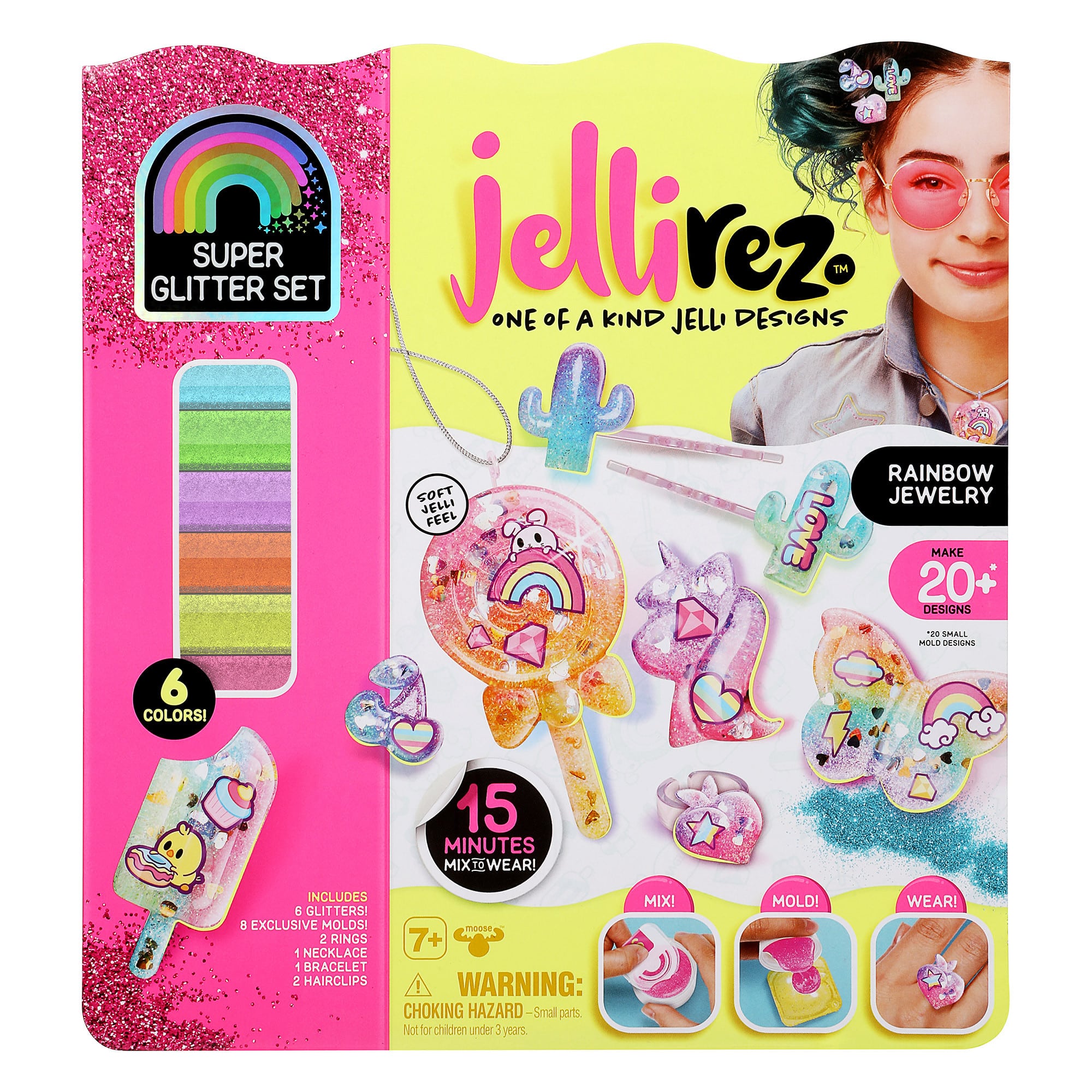 Jelli Rez - Super Glitter Rainbow Set
