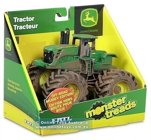 John Deere - Monster Treads - 12cm Muddy Edition Tractor