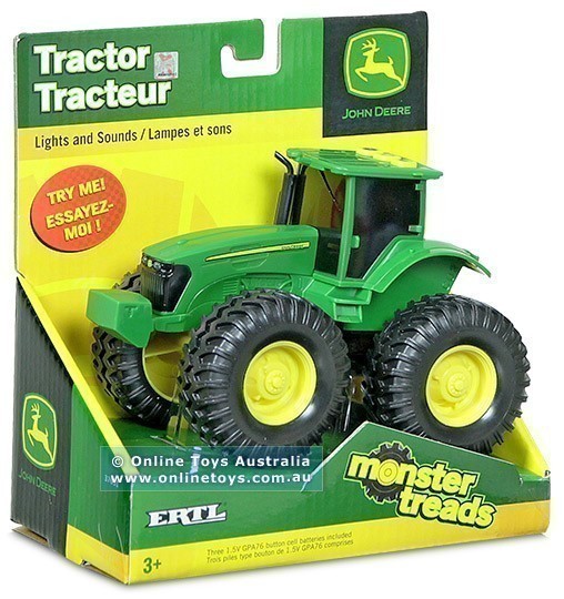 John Deere - Monster Treads - 16cm Lights and Sounds Tractor