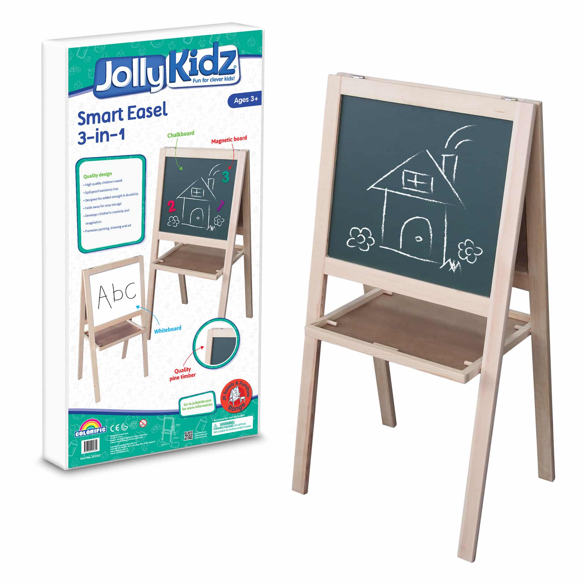Jolly Kidz - 3-In-1 Smart Easel