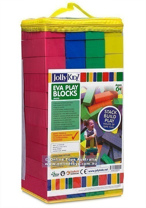 Jolly KidZ - 40 Piece EVA Play Blocks