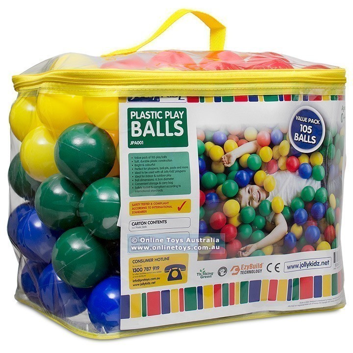 Jolly KidZ - Plastic Play Balls - 105 Pack