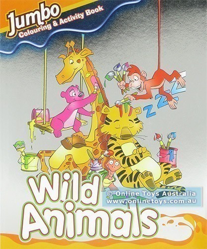Jumbo Colouring and Activity Book - Wild Animals
