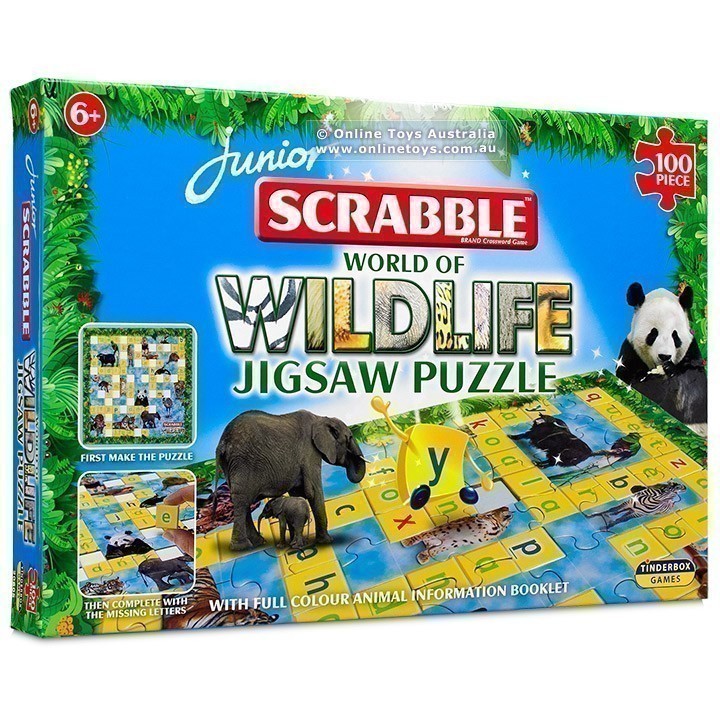 Junior Scrabble World of Wildlife Jigsaw Puzzle - 100 Piece