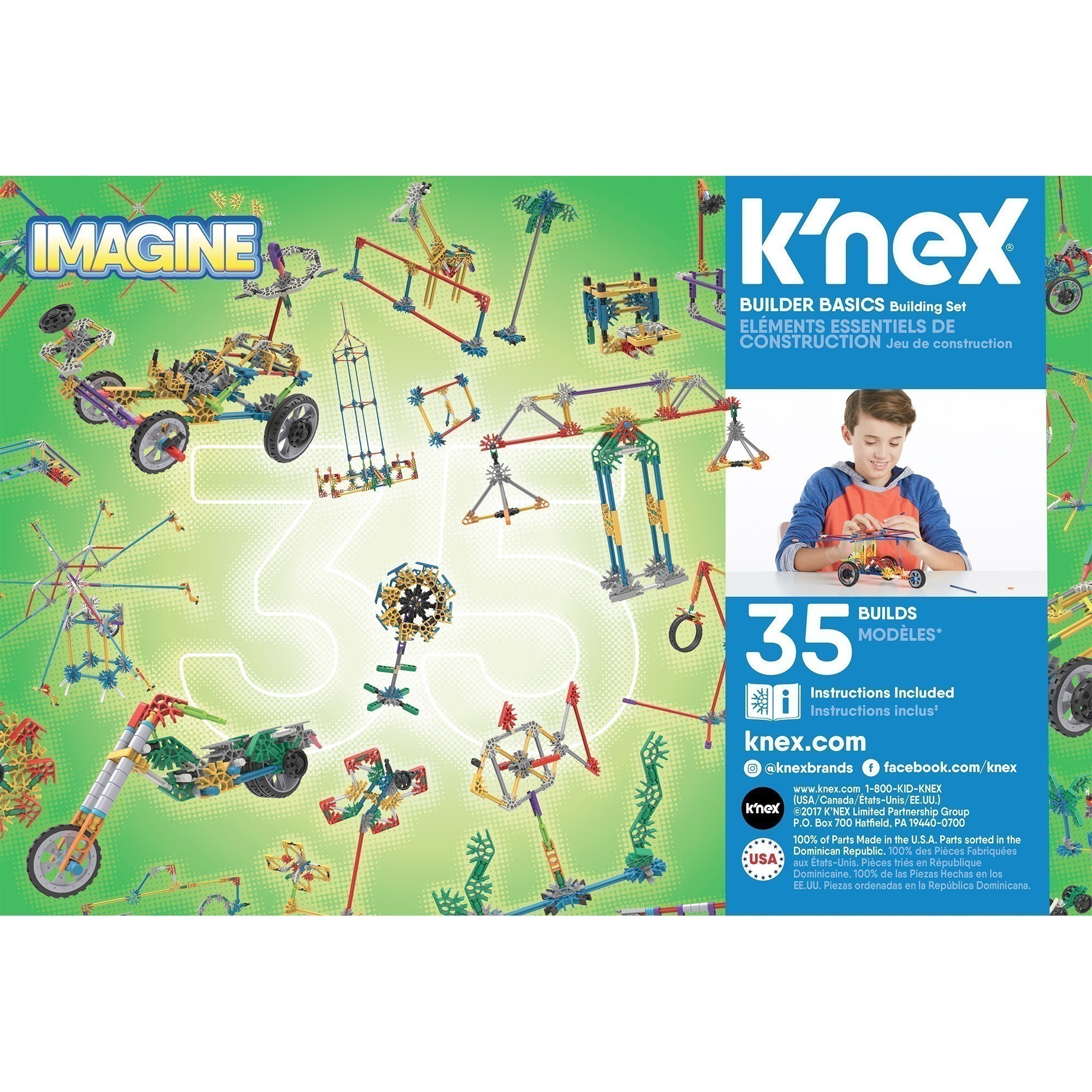 K'Nex - Imagine Builder Basics - 35 Model Building Set