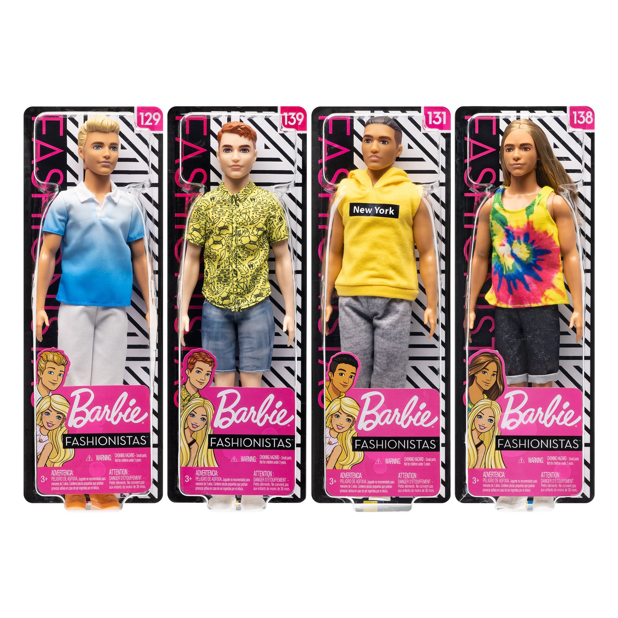 Ken Fashionistas Doll Assortment DWK44