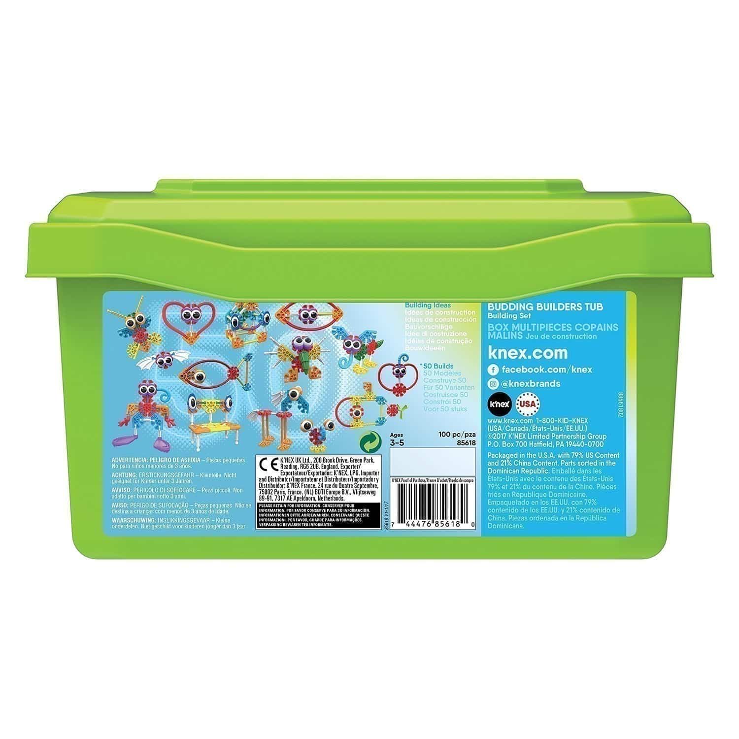 Kid K'Nex - Budding Builders 50 Model Building Tub