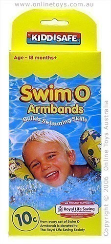 Kiddisafe - Swim O Inflatable Armbands - 18 Months+