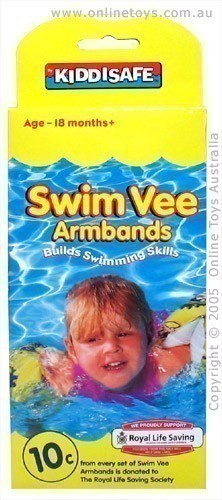 Kiddisafe Swim Vee Inflatable Armbands - 18 Months+