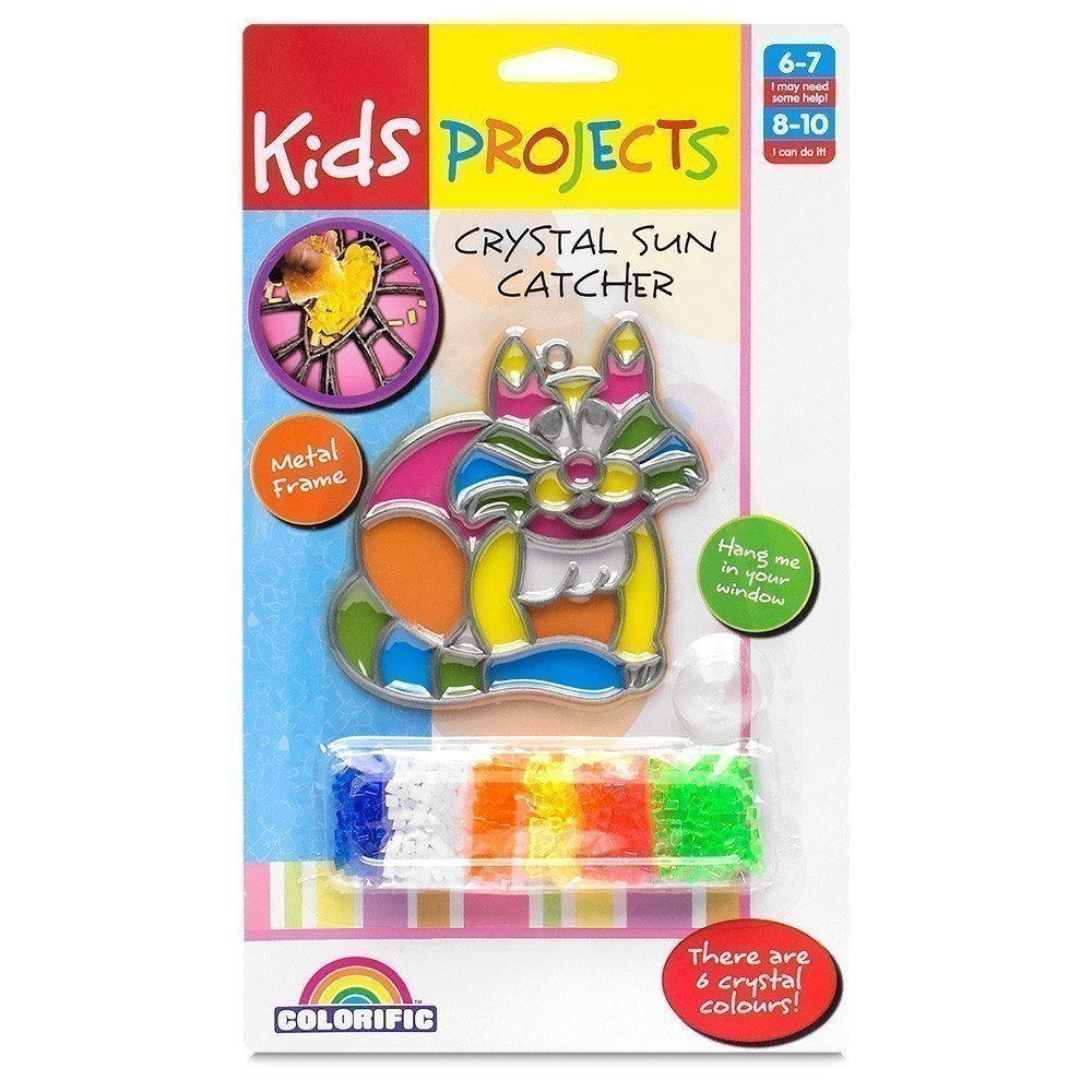 Kids Projects - Crystal Sun Catcher - Cat