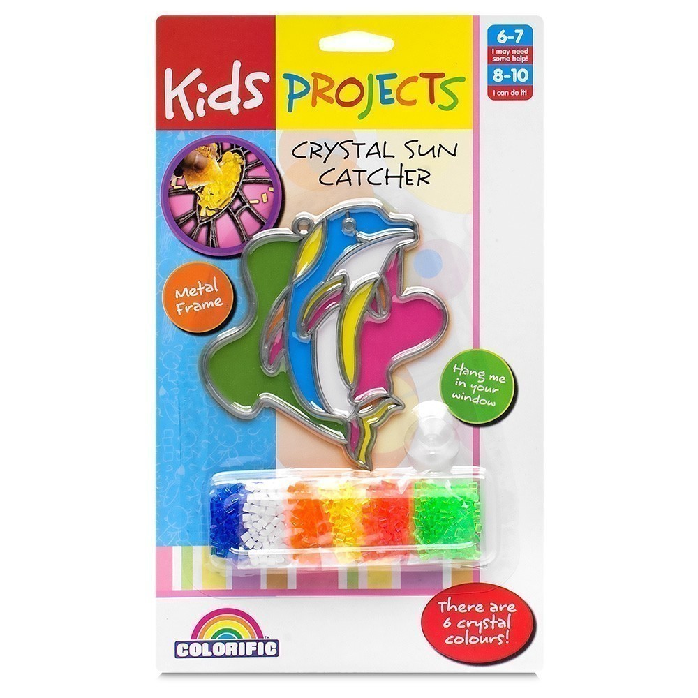 Kids Projects - Crystal Sun Catcher - Dolphin