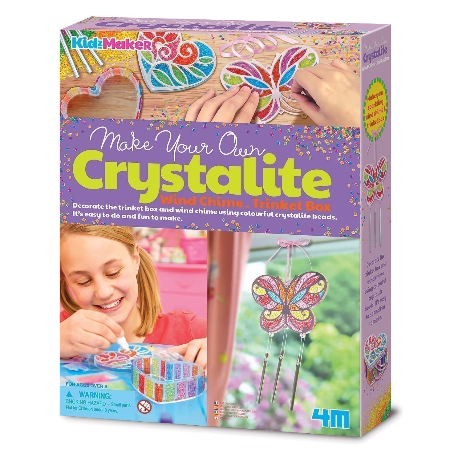 Kidz Maker - Make Your Own Crystalite Wind Chime & Trinket Box