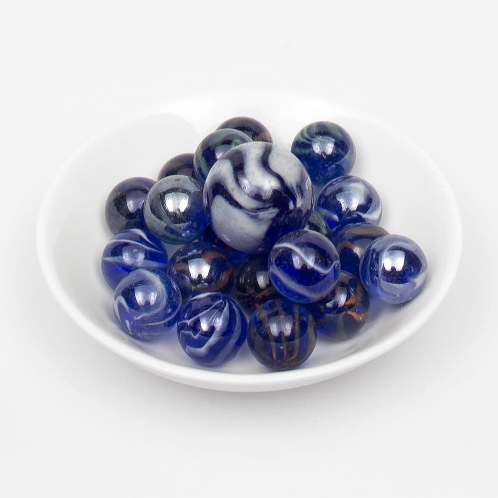 King Marbles - 16mm Glass Marbles - Basket Zoons