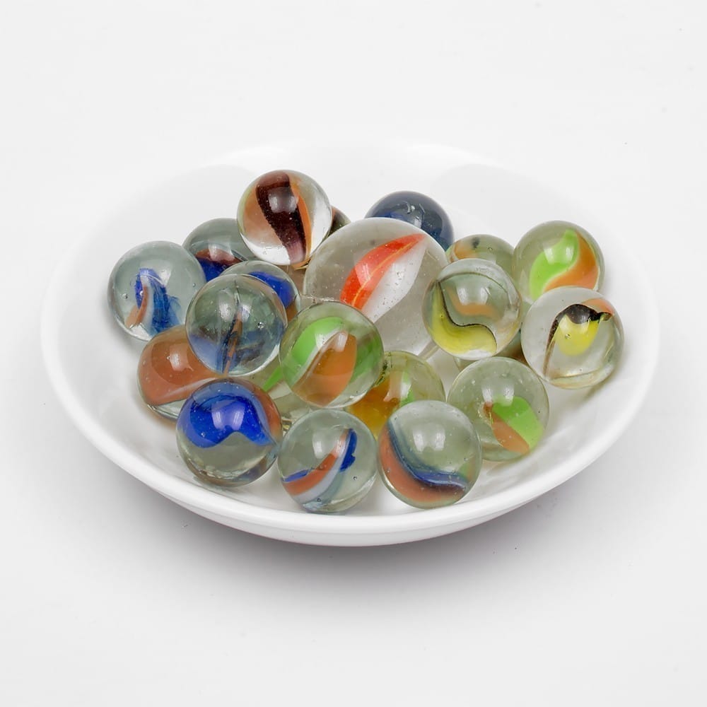 King Marbles - 16mm Glass Marbles - Cool Whip