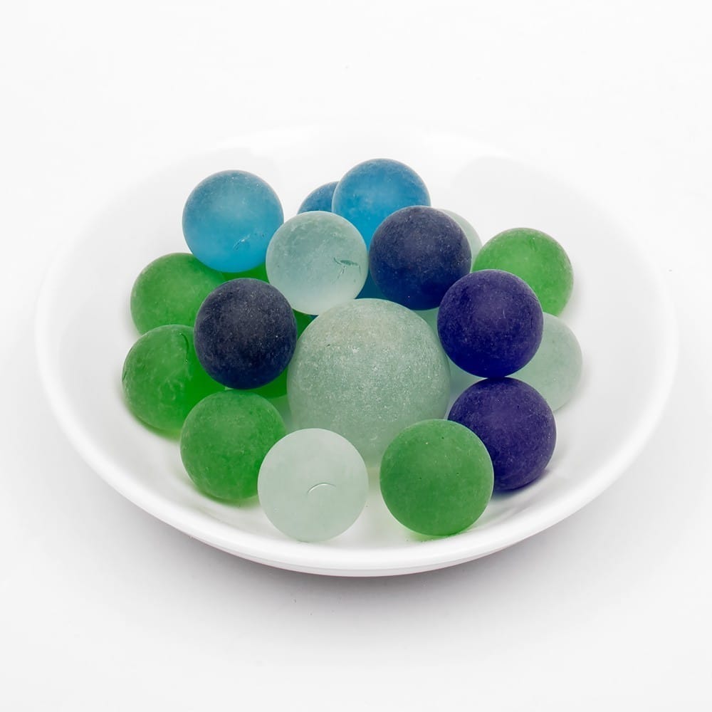 King Marbles - 16mm Glass Marbles - Ice Frosties