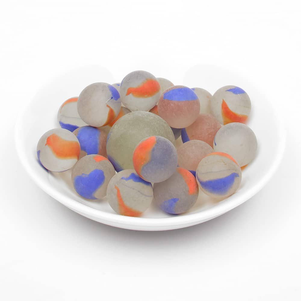 King Marbles - 16mm Glass Marbles - Winter Frosties