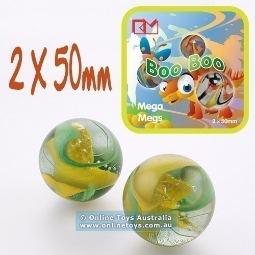 King Marbles - 50mm Glass Marbles - Boo Boo