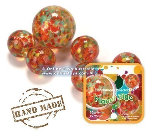 King Marbles - Hand-Made 16mm Glass Marbles - Planet Zigo