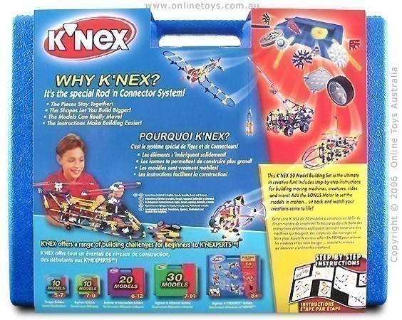 KNex 50 Model Building Set - Back