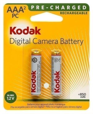 Kodak - Rechargeable Digital Camera Batteries - 2 X AAA