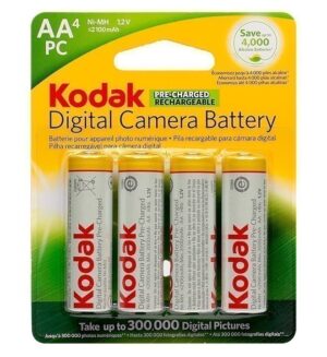Kodak - Rechargeable Digital Camera Batteries - 4 X AA