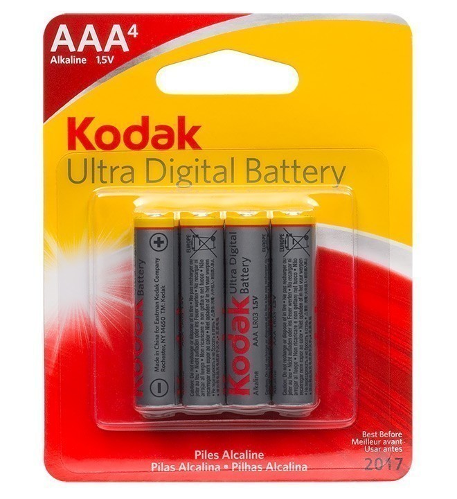 Kodak - Ultra Digital Battery Pack - 4 X AAA Alkaline