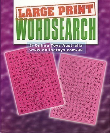 Large Print WordSearch - Purple Cover