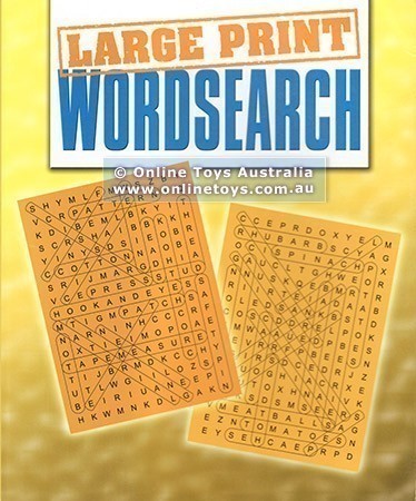 Large Print WordSearch - Yellow Cover