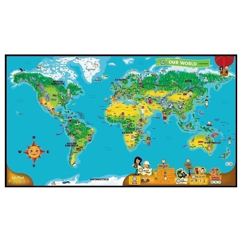LeapFrog - LeapReader - Interactive World Map